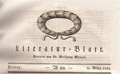 "Literatur-Blatt", März 1832